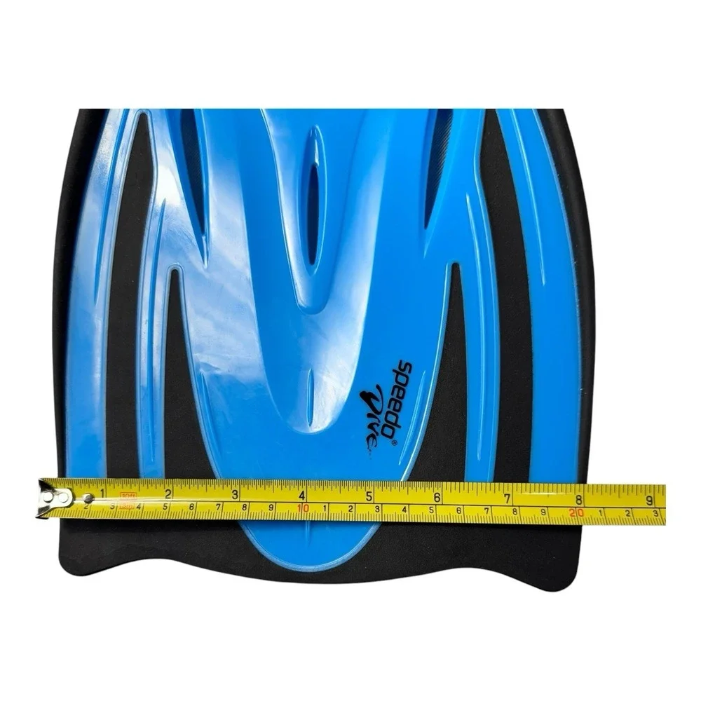 Speedo Dive Swiming Fins - Blue/ Black  Adjustable Strap w/Bag Adult S/M